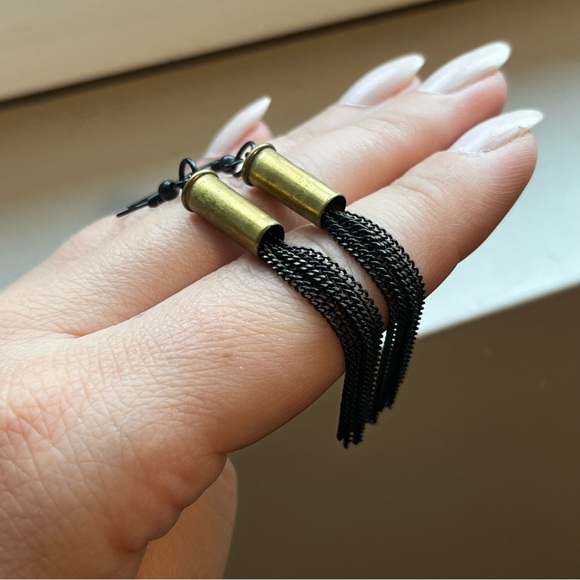 Handmade .22 Shell Earrings - Picture 3 of 7